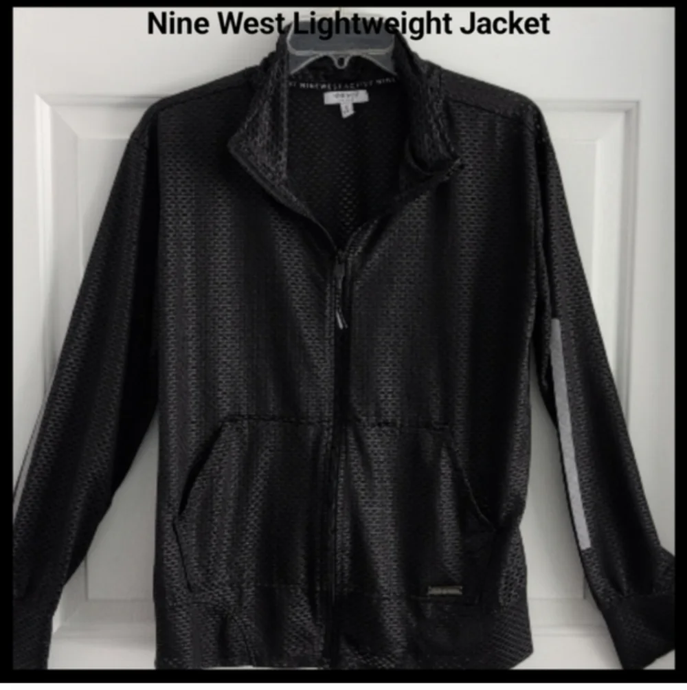 Nine West Active Iacket.Activewear Lightweight Jacket Black Small Athleisurwear - Picture 2 of 16